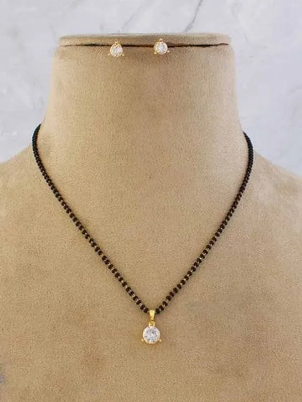 925_Sterling_Silver_Beaded_Mangalsutra_Necklace_Set_For_Women