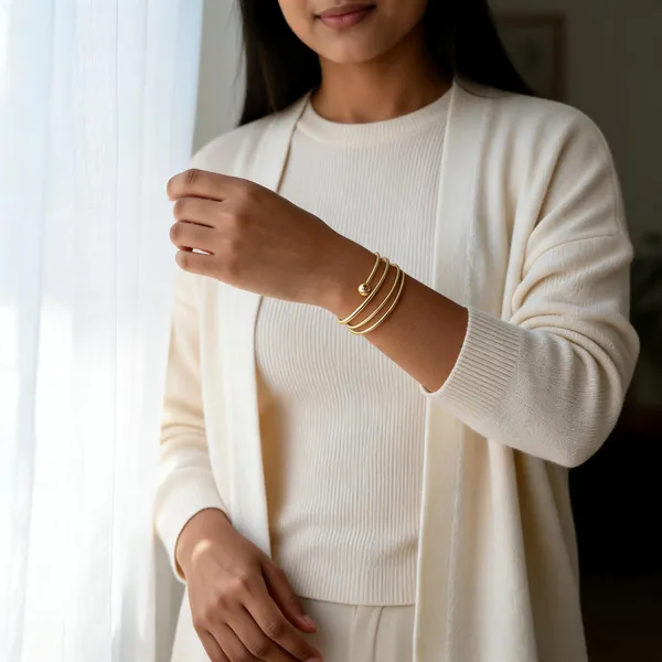 Gold_Sterling_Silver_Open_Cuff_Multi-Band_Bracelet_For_Women