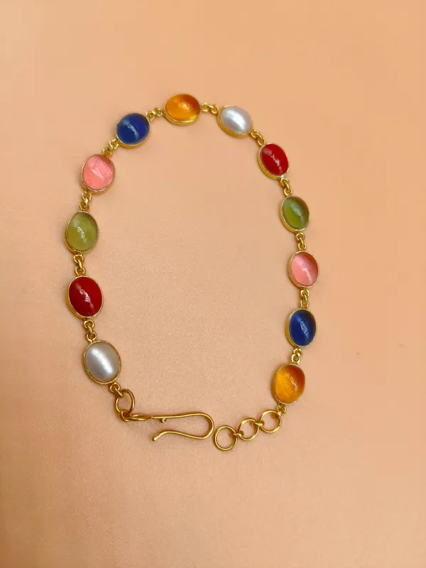 925_silver_22k_gold_plated_navratan_Stone_Bracelet_for_Women