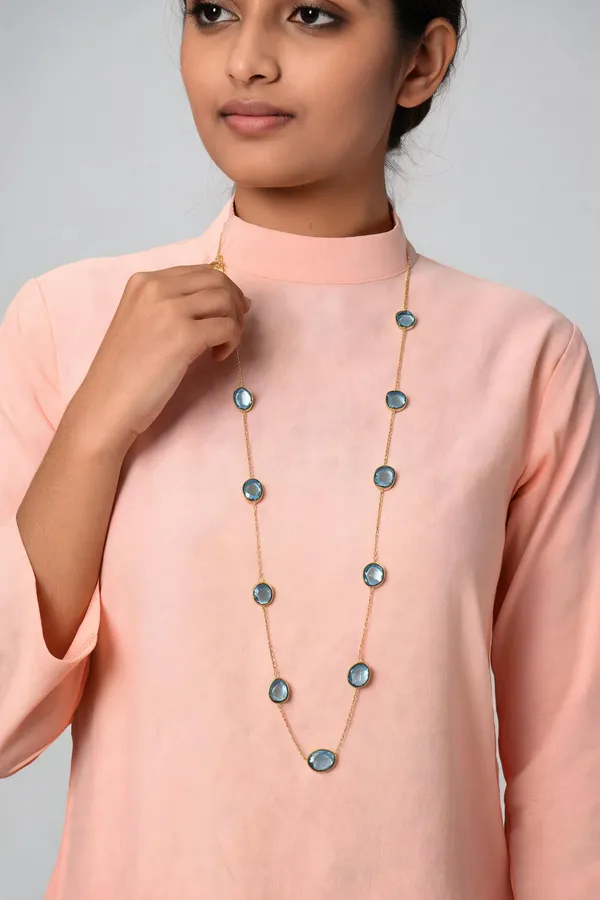 Gold_925_Silver_Blue_Stone_Long_Necklace_For_Women