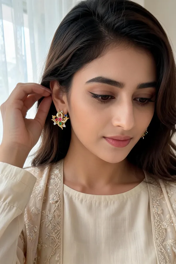 Multicolor_Navratan_Stone_Gold-Tone_Stud_Earrings_For_Women