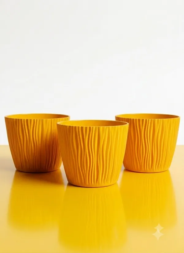Set_of_3_Yellow_Plastic_Decorative_Pot_(8_Inch)
