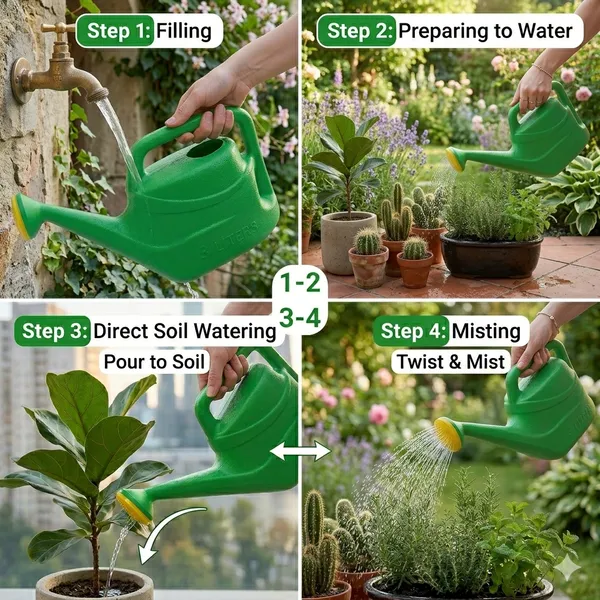 3l_Green_Plastic_Watering_Can_With_Spray_Nozzle_For_Plants_Flowers_Garden_Beds_Default_Title