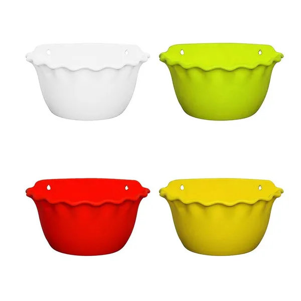 9_Inch_23_Cm_Platinum_Wall_Planters_Uv_Resistant_Lightweight_Multicolor_Pots_Set_Of_4_Default_Title