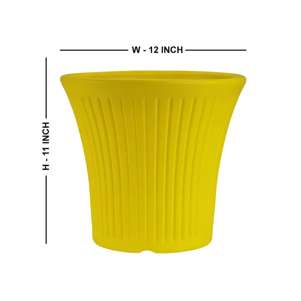 12_Inch_30_Cm_Tancy_Round_Flower_Pots_Set_Of_4_Yellow