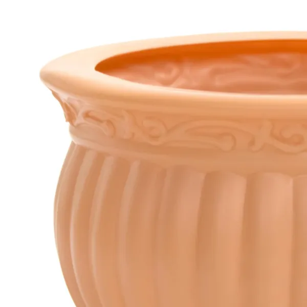 5_Inch_13_Cm_Kanha_Matki_Plastic_Flower_Pots_Set_Of_2_Peach