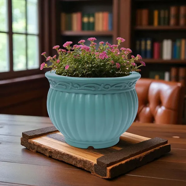 5_Inch_13_Cm_Kanha_Matki_Plastic_Flower_Pots_Set_Of_2_Peach