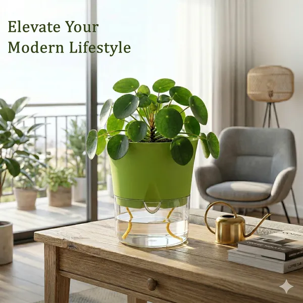Austin_4_Inch_10_Cm_Round_Minimalist_Planter_Pots_Set_Of_4_Green
