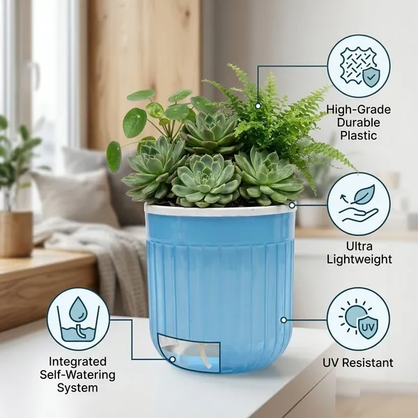 Seoul_Self_Watering_Pots_8_Inch_20_Cm_Set_Of_2_Transparent_Orange