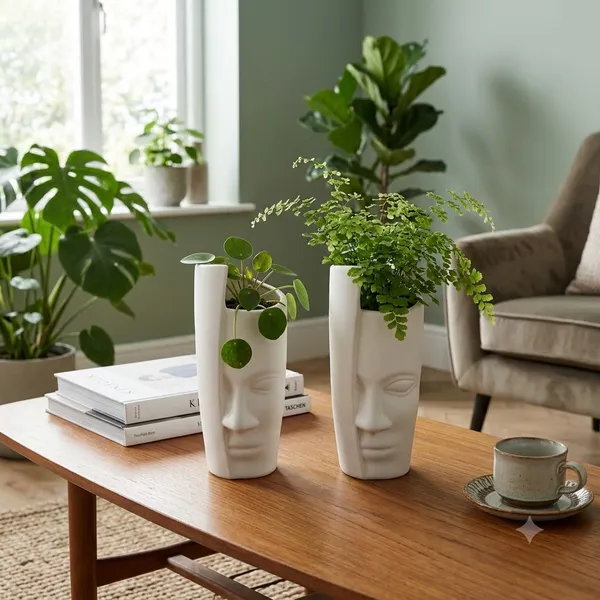 Orbit_Face_Pot_13_Inch_33_Cm_White_Matte_Decorative_Planter_Vase_Set_Of_2_Default_Title