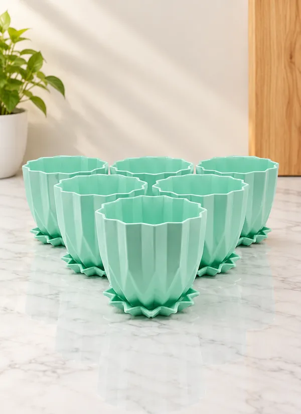 Set_of_5_Torquise_Plastic_Decorative_Pot_(5_Inch)