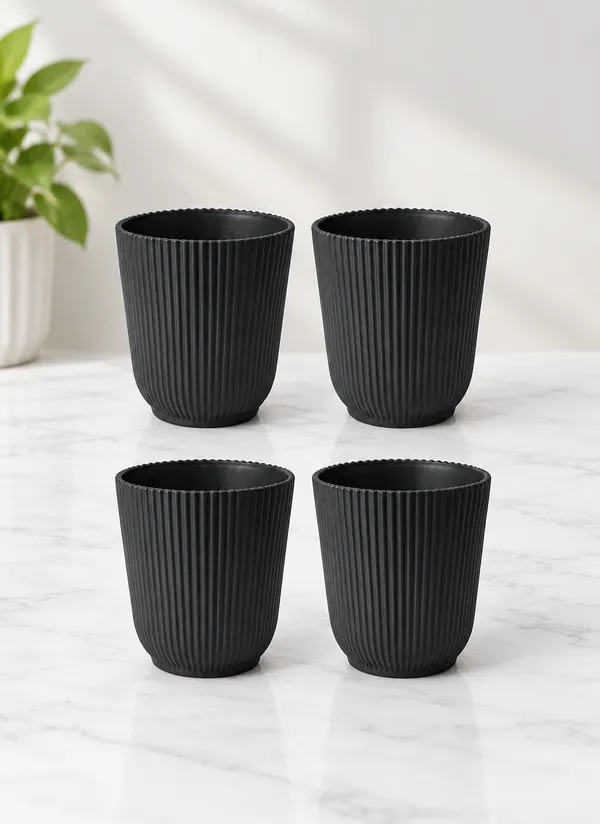 Set_of_4_Black_Plastic_Decorative_Pot_(6_Inch)