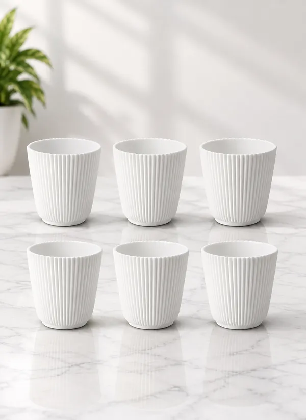 Set_of_6_White_6_Inch_Plastic_Decorative_Pot