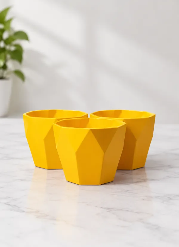 Set_of_3_Yellow_8_Inch_Plastic_Decorative_Pot