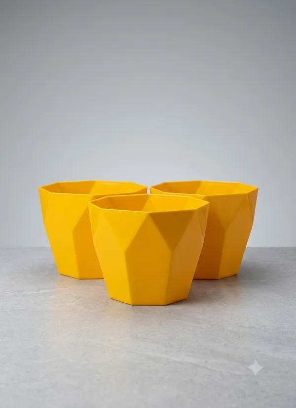 Set_of_3_Yellow_8_Inch_Plastic_Decorative_Pot
