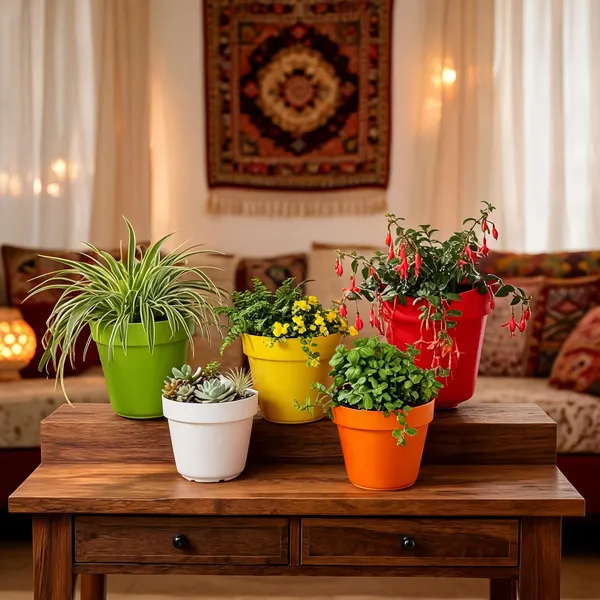 7_Inch_18_Cm_Designer_Wall_Mount_Hanging_Planters_Set_Of_5_Multi_Stylish_Hanging_Pots_For_Indoor_Outdoor_Decor_Default_Title_(Combo_pack)