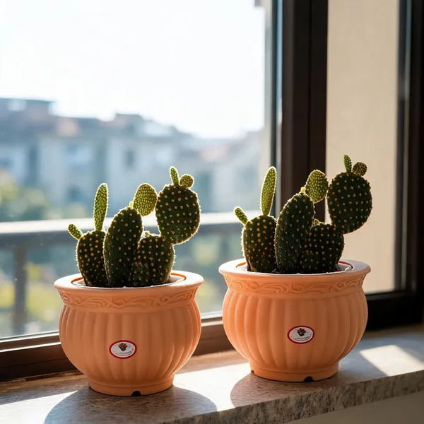 5_Inch_13_Cm_Kanha_Matki_Plastic_Flower_Pots_Set_Of_2_Peach