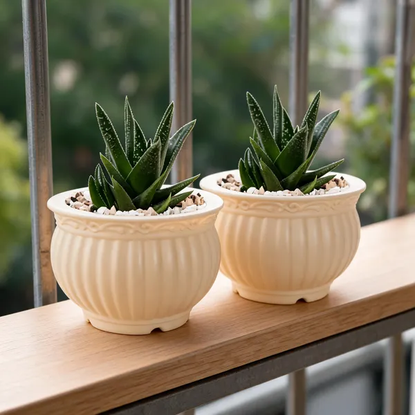 5_Inch_13_Cm_Kanha_Matki_Plastic_Flower_Pots_Set_Of_2_Cream