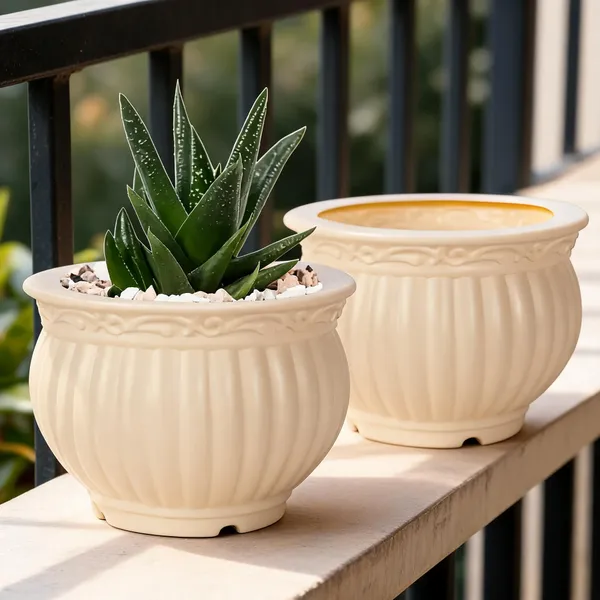 5_Inch_13_Cm_Kanha_Matki_Plastic_Flower_Pots_Set_Of_2_Cream