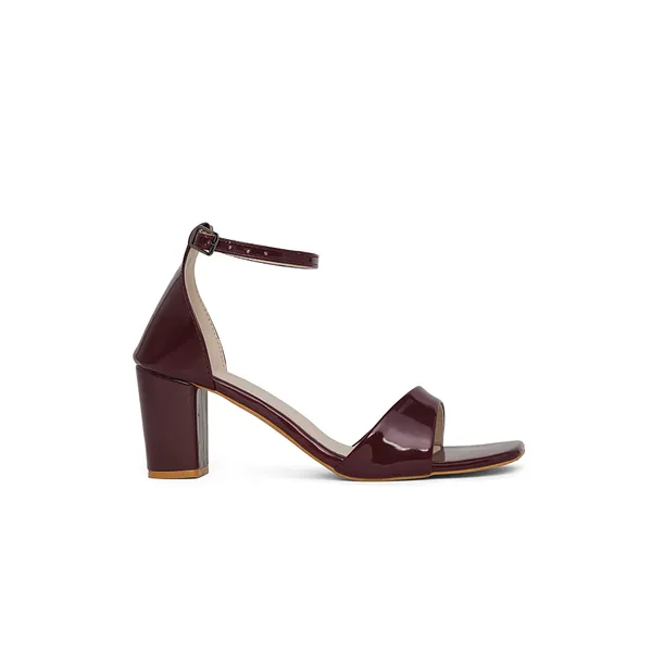 Oriela_Sole_Women's_Open_Toe_Glossy_Single_Strap_Ankle_Buckle_Chunky_Block_Heels