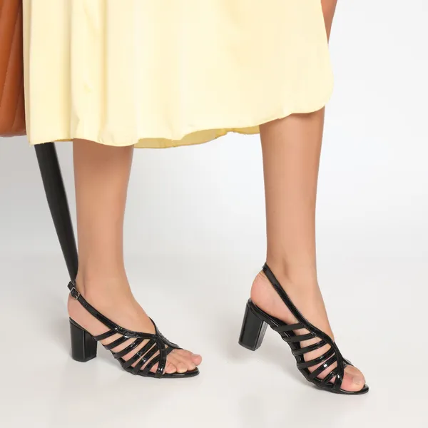 Oriela_Sole_Women's_Open_Toe_Glossy_Multi-Strap_Cage_Ankle_Buckle_Chunky_Block_Heels
