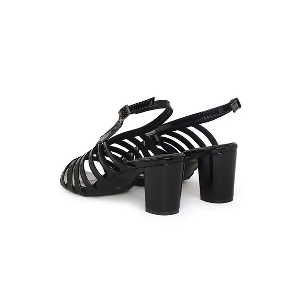 Oriela_Sole_Women's_Open_Toe_Glossy_Multi-Strap_Cage_Ankle_Buckle_Chunky_Block_Heels