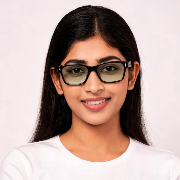 Black_Rectangular_Frame_Eyeglasses_For_Unisex