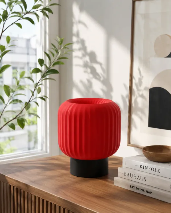 Red_And_Black_Pla_Plastic_Table_Lamp_For_Home_And_Living
