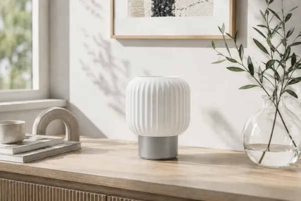White_And_Grey_Pla_Plastic_Table_Lamp_For_Home_And_Living
