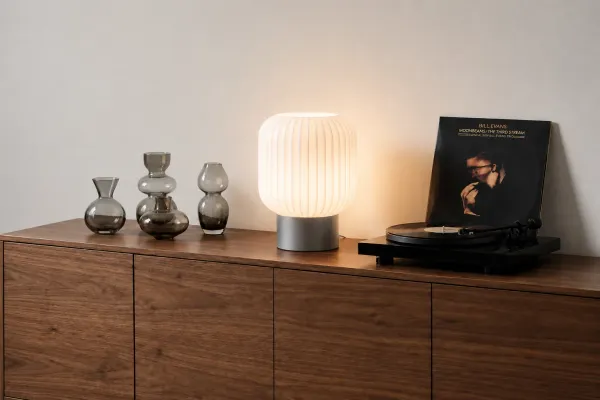White_And_Grey_Pla_Plastic_Table_Lamp_For_Home_And_Living