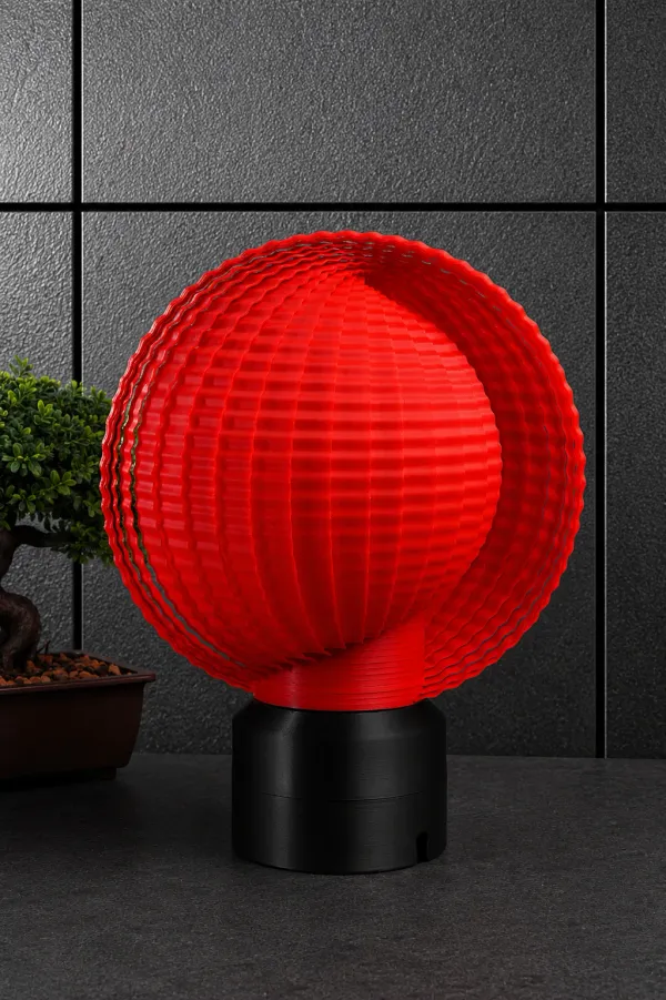 Red_Black_Pla_Plastic_Table_Lamp_For_Home_And_Living