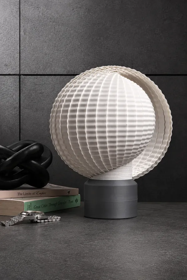 White_And_Grey_Pla_Plastic_Table_Lamp_For_Home_And_Living