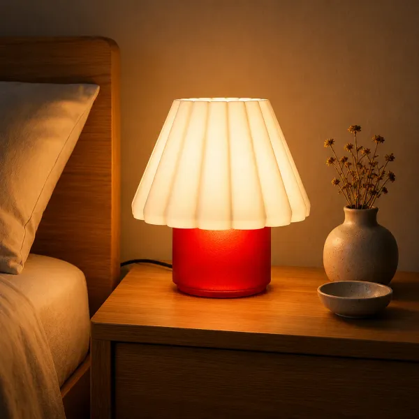 White_And_White_Pla_Plastic_Table_Lamp_For_Home_And_Living