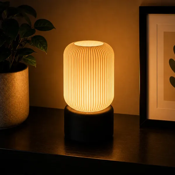 Beige_And_Black_Pla_Plastic_Table_Lamp_For_Home_And_Living