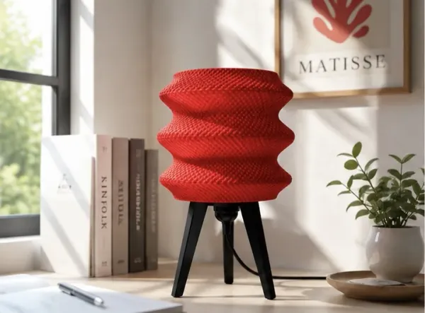 Red_Pla_Plastic_Table_Lamp_For_Home_And_Living
