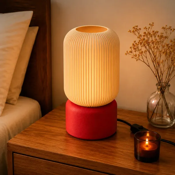 Oak_Lamp_Modern_3D_Printed_Designer_Table_Lamp_With_Warm_Led_Ambient_Light