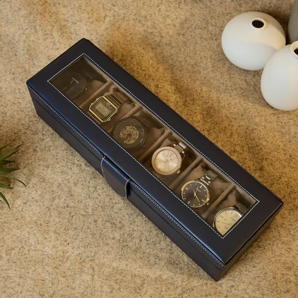 Multi_Colour_Watch_Organizer_Box_With_Glass_Lid