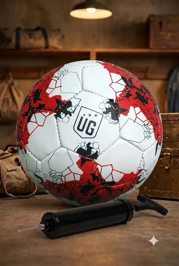 Red_White_Printed_Football_With_Hand_Pump