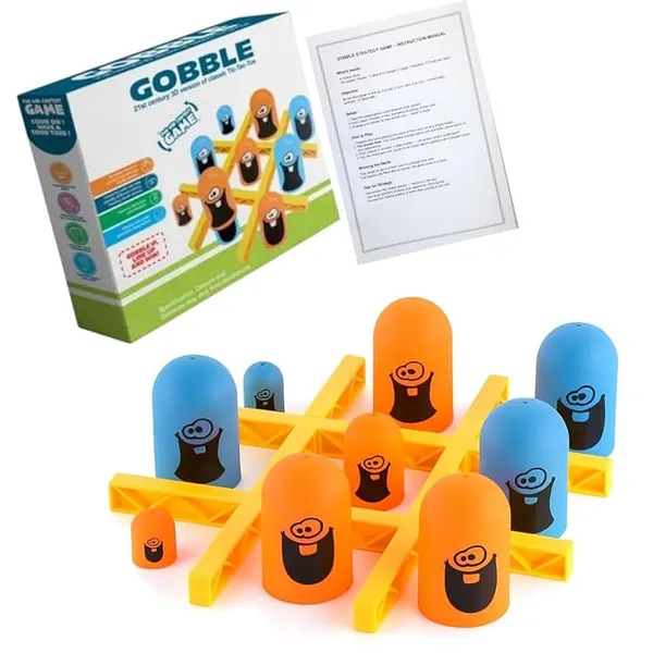 Gobble_Strategy_Board_Game_With_Blue_And_Orange_Gobblers