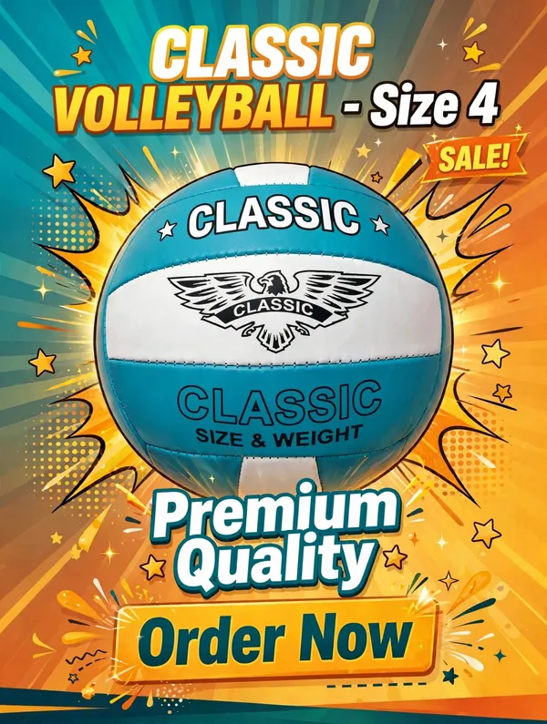 Classic_Size_4_PVC_Volleyball