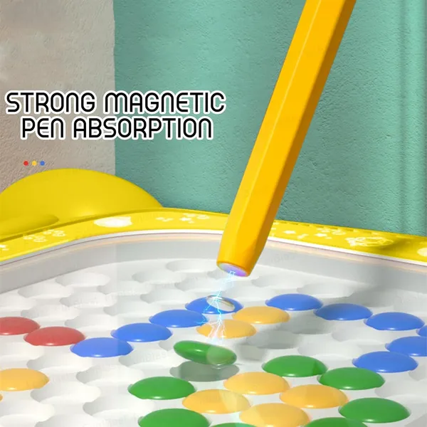 Yellow_Magnetic_Bead_Drawing_Board_For_Kids
