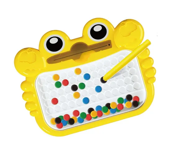 Yellow_Magnetic_Bead_Drawing_Board_For_Kids