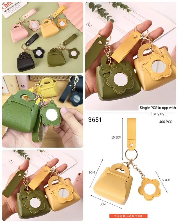 Multicolor_Mini_Handbag_Keychain_Set_for_Women