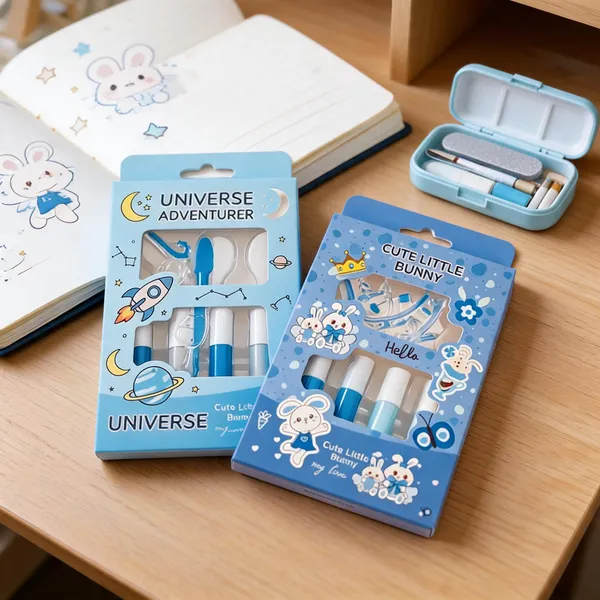 Blue_Plastic_Bottles_And_Water-Based_Nail_Polish_Colour_Set_For_Pretend_Play,_Kids_Beauty_Activity