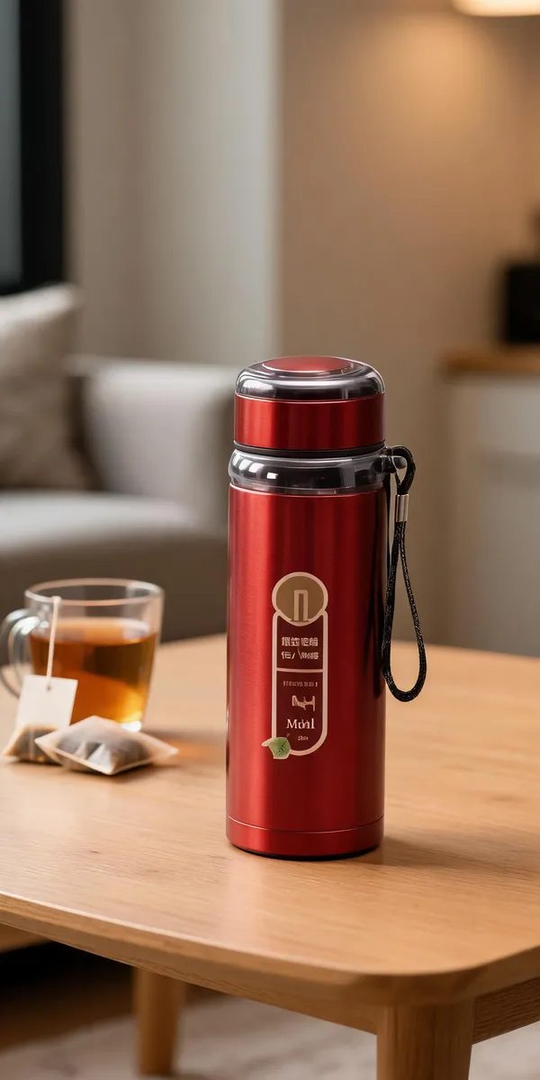 Red_304_Stainless_Steel_Flask_For_Hot/Cold_Beverage_Storage