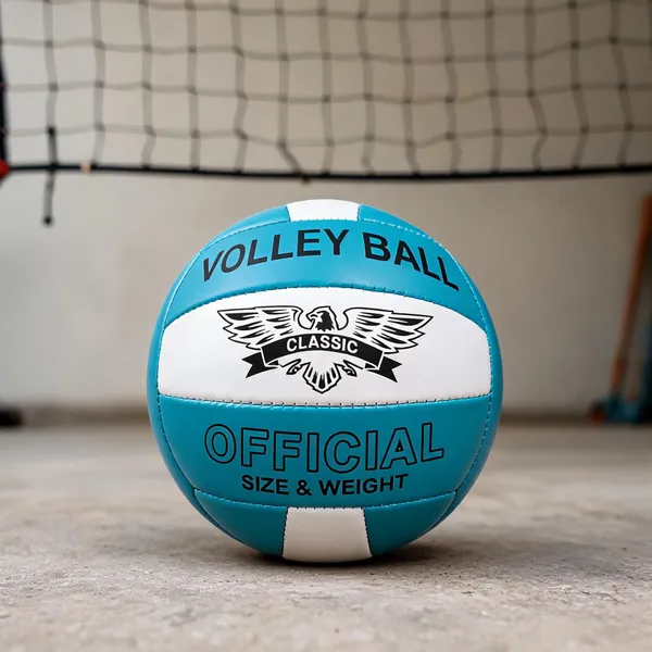 Blue_Pvc_And_Rubber_Bladder_Football_For_Volleyball,_Training,_Recreational_Play