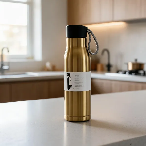 Golden_Stainless_Steel_And_Plastic_Lid_Insulated_Bottle_For_Drinking_Water,_Hot/Cold_Beverage_Storage