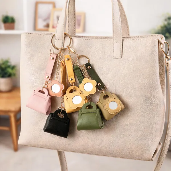 Multicolor_Pu_Leather_And_Metal_Alloy_Keychain_For_Key_Organization,_Bag_Decoration