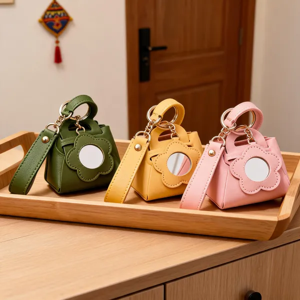 Multicolor_Pu_Leather_And_Metal_Alloy_Keychain_For_Key_Organization,_Bag_Decoration