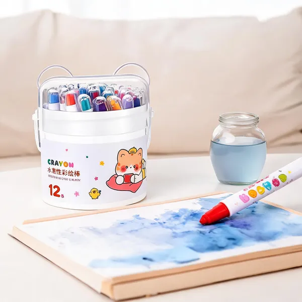 White_Acrylic_Barrel_And_Water-Based_Ink_Marker_Pen_Set_For_Drawing,_Crafting,_Glass/Surface_Art